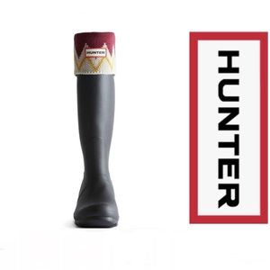 Hunter Zig Zag Stripe Original Short Boot Socks*NWB